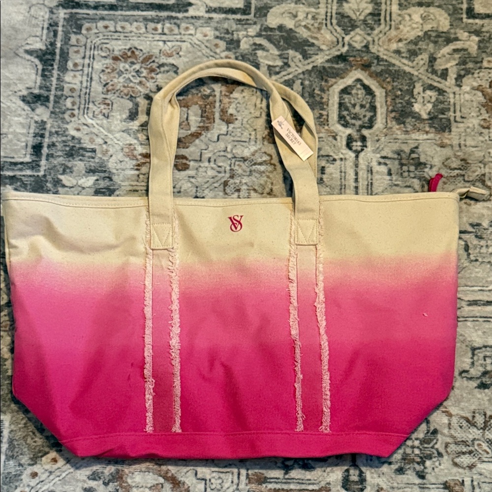 Victoria's Secret Ombre Pink Tote Bag